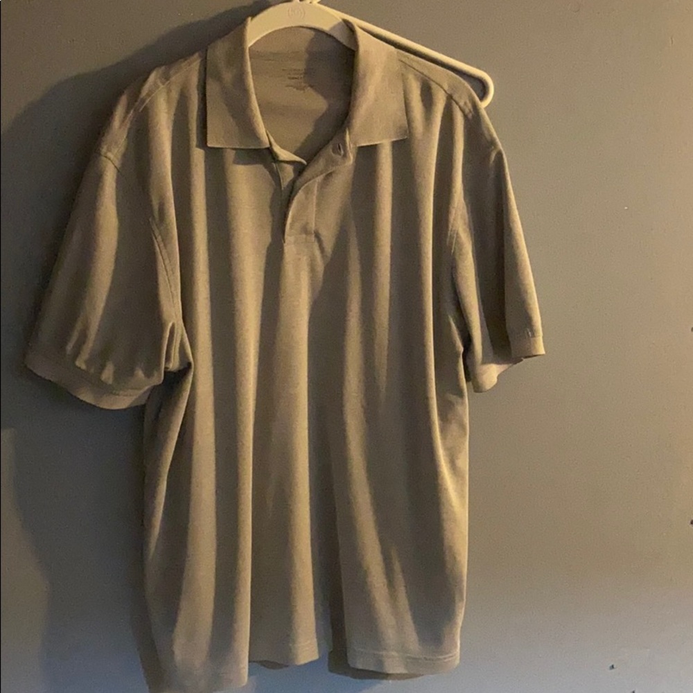 Grey polo L travel